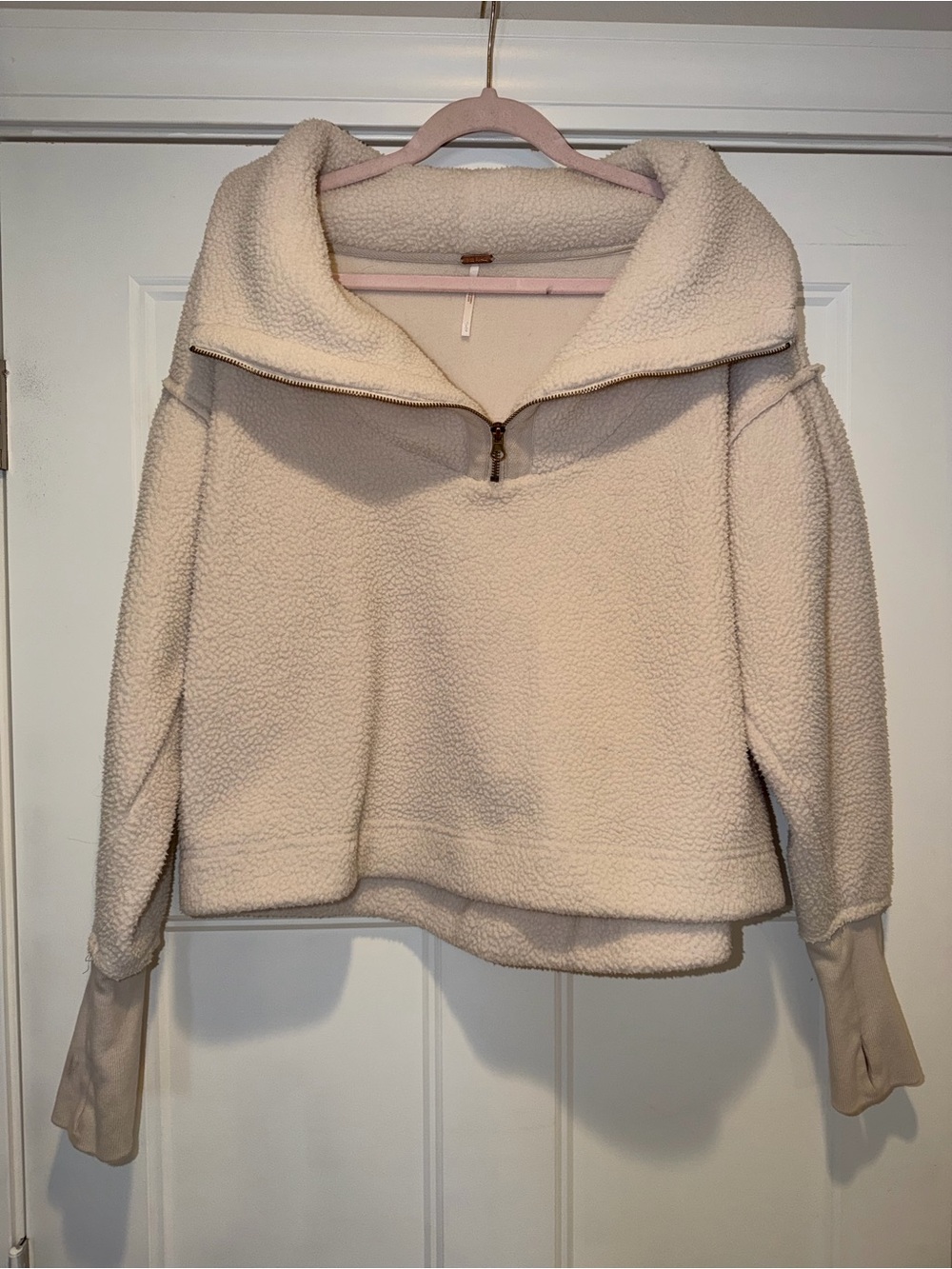 Free People Poppy Quarter Zip Fleece